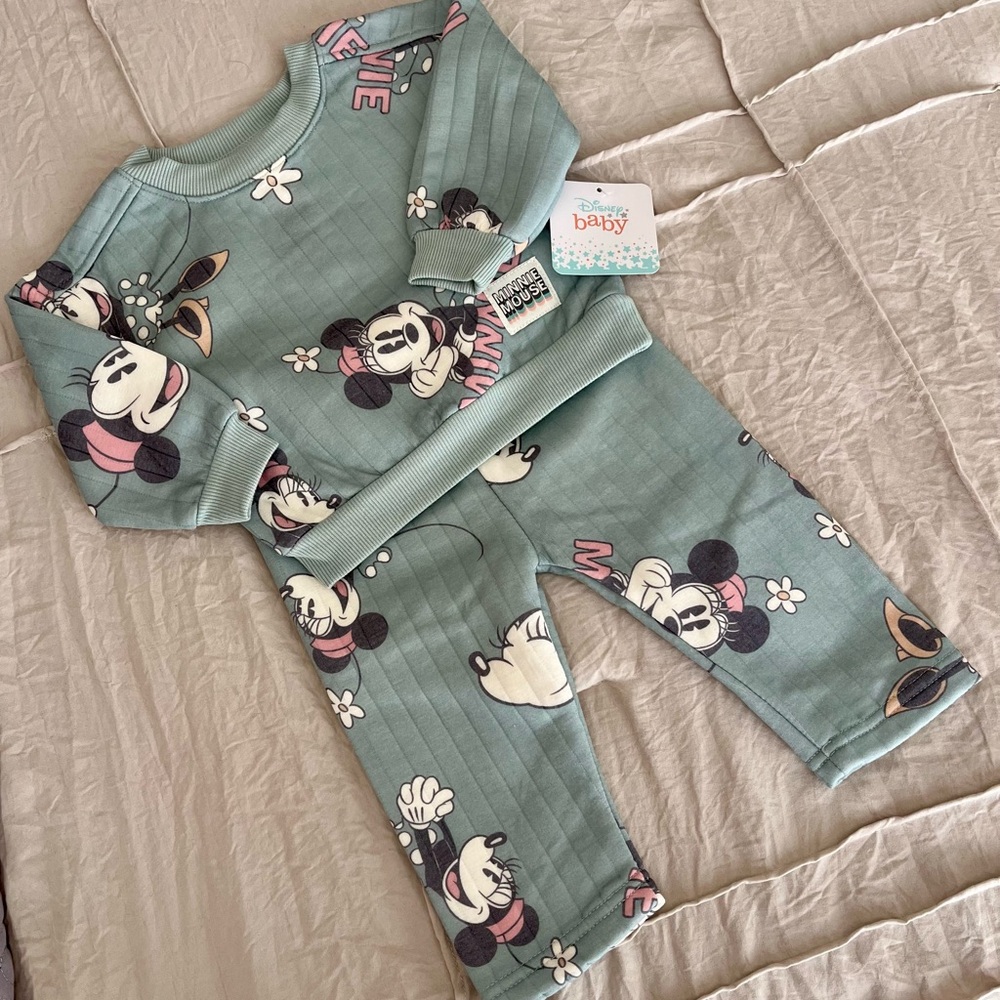 Disney Teal Minnie Mouse Baby girl Set